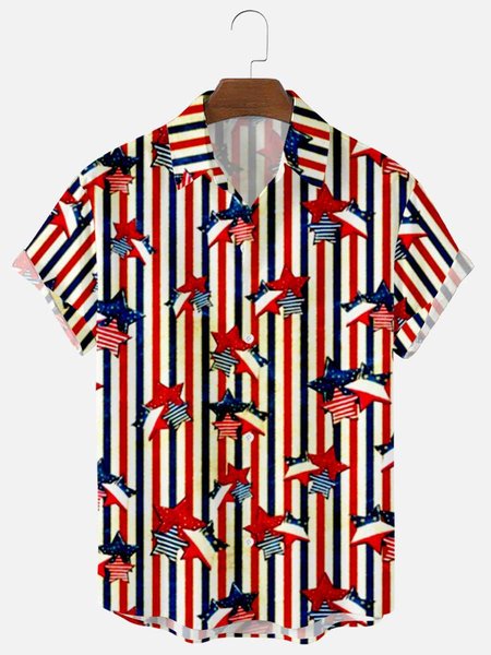 Casual Shirt Collar Shirts & Tops, Red, Men's shirts