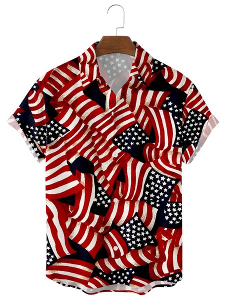 Mens Independence Day American Flag Print Casual Lapel Short Sleeve Hawaiian Shirts, Red, Men's Floral shirt
Mens Independence Day American Flag Print Casual Lapel Short Sleeve Hawaiian Shirts, Red, Men's Floral shirt