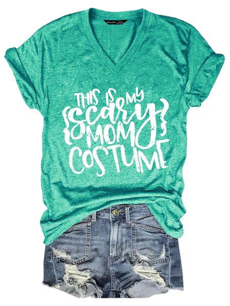 This Is My Scary Mom Costume Tshirt, Grass green, T-shirts
