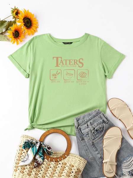 Taters Women T-Shirt, Army green, T-shirts