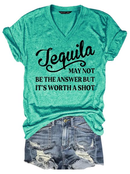 Tequila May Not Be The Answer Women Tshirt, Grass green, T-shirts