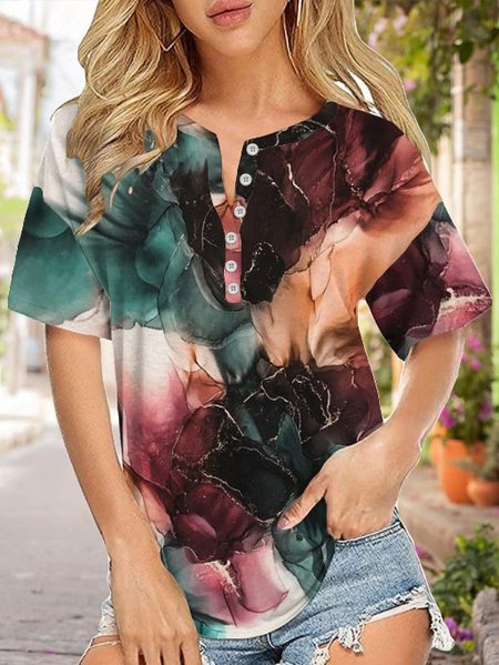 Casual and personalized gradient color abstract printed short-sleeved T-shirt, As picture, T-Shirts
Casual and personalized gradient color abstract printed short-sleeved T-shirt, As picture, T-Shirts