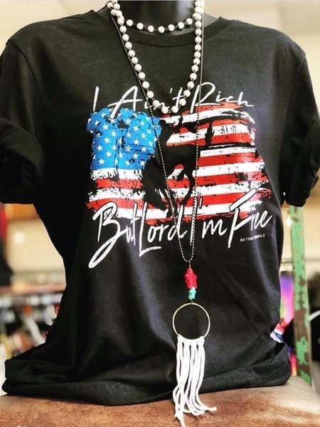 Strait American T-shirt, Black, T-shirts