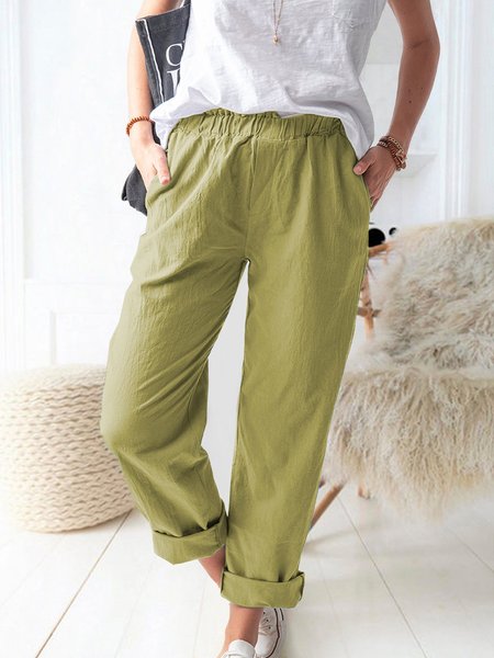 Women s Solid Color Casual Elastic High-waist Straight-leg Trousers, Yellow green, Pants
Women s Solid Color Casual Elastic High-waist Straight-leg Trousers, Yellow green, Pants