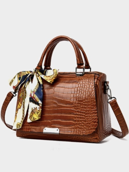 Work Leather Shoulder Bags, Brown, Bags