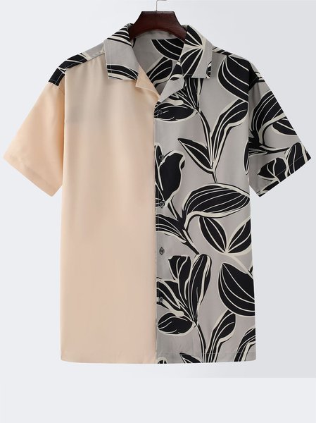 Men's Color Patch Stitching Printing Casual Comfortable Loose Shirt, As picture, Men's Floral shirt
Men's Color Patch Stitching Printing Casual Comfortable Loose Shirt, As picture, Men's Floral shirt