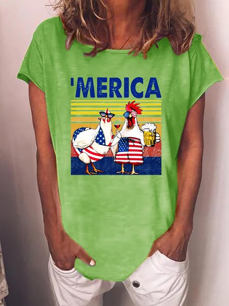 Vintage ‘Merica Chickens Wearing Flag Of America Glasses T-shirt, Green, T-shirts
Vintage ‘Merica Chickens Wearing Flag Of America Glasses T-shirt, Green, T-shirts