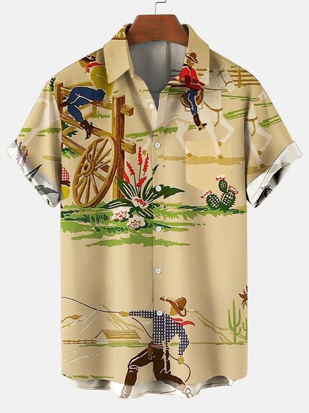 Men's Retro Cowboy Pocket Equestrian Casual Loose Comfortable Shirt, Khaki, Men's shirts
Men's Retro Cowboy Pocket Equestrian Casual Loose Comfortable Shirt, Khaki, Men's shirts