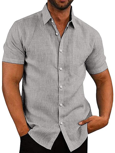 Casual Shirts, Gray, Men's Floral shirt