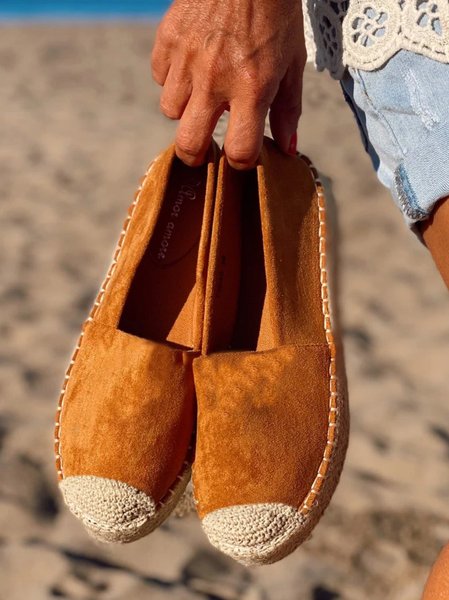 All Season Daily Fleece Flats, Brown, Flats & Loafers
