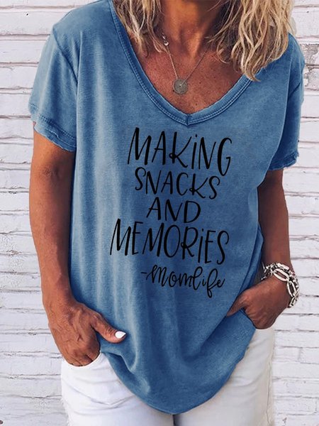 Mom Life Shirt, Blue, T-shirts