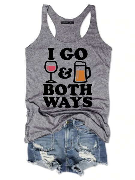 I Go Both Ways Women’s Casual Crew Neck Sleeveless Shift Shirts & Tops, Gray, Tank Tops
I Go Both Ways Women’s Casual Crew Neck Sleeveless Shift Shirts & Tops, Gray, Tank Tops