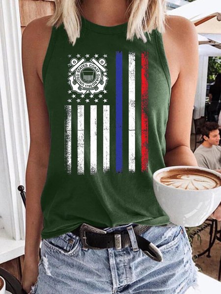 Us Coastguard Coast Guard 4th July Independence Day Women‘s Casual Shirts & Tops, Dark green, Tank Tops
Us Coastguard Coast Guard 4th July Independence Day Women‘s Casual Shirts & Tops, Dark green, Tank Tops