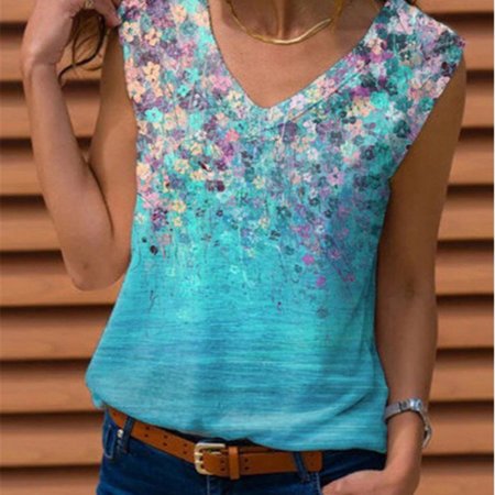Flower Shift Shirts & Tops, Mint, Tank Tops