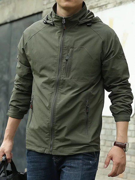 Men's Hooded Windproof Water Resistant Rain Jacket Windbreaker for Hiking,Fishing,Runing, Army green, Jacket
Men's Hooded Windproof Water Resistant Rain Jacket Windbreaker for Hiking,Fishing,Runing, Army green, Jacket