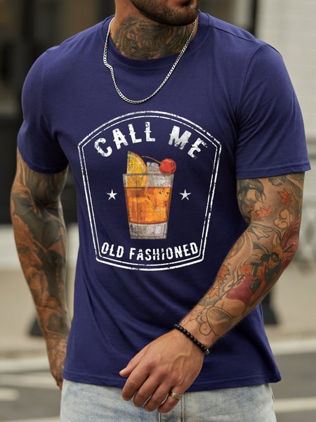 CALL ME OLD FASHION Casual Shirts & Tops, Deep blue, T-shirts