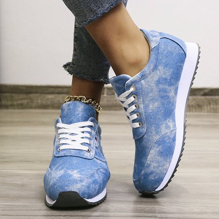 All Season Cotton Sneakers, Blue, Sneakers