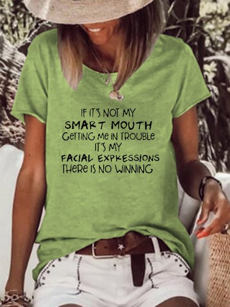 There Is No Winning Women’s Slogan Casual Short Sleeve TShirt Top, Green, T-shirts
There Is No Winning Women’s Slogan Casual Short Sleeve TShirt Top, Green, T-shirts