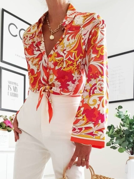 Summer Fall Holiday A-line Long Sleeve Daily Shirt Collar Tops, As picture, Blouses and Shirts
Summer Fall Holiday A-line Long Sleeve Daily Shirt Collar Tops, As picture, Blouses and Shirts