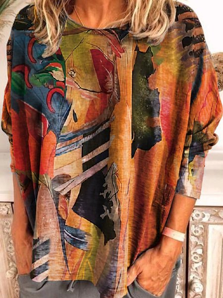 Multicolore Arte Stampato Casuale Maniche Lunghe Dritto Camicie & Top, Hoodies & Sweatshirts
Multicolore Arte Stampato Casuale Maniche Lunghe Dritto Camicie & Top, Hoodies & Sweatshirts