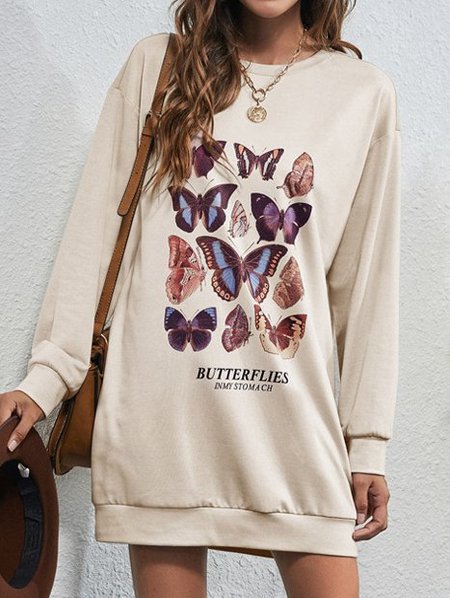 Casual Butterfly print Long Sleeve mid-length Sweatshirt, Apricot, Sweatshirts & Hoodies
Casual Butterfly print Long Sleeve mid-length Sweatshirt, Apricot, Sweatshirts & Hoodies