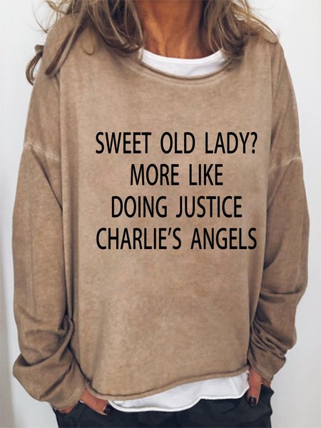 Sweet Old Lady More Like Doing Justice Charlie's Angels Sweatshirt, Light brown, Hoodies&Sweatshirts
Sweet Old Lady More Like Doing Justice Charlie's Angels Sweatshirt, Light brown, Hoodies&Sweatshirts