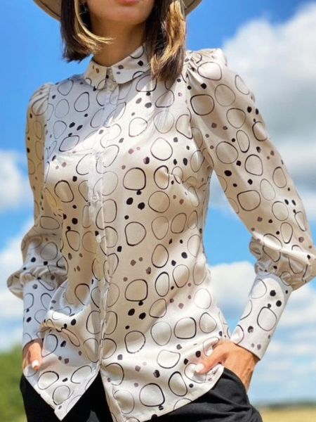 Work Spring Fall Long Sleeve Elegant Shirt Collar A-Line Tops, Apricot, Blouses and Shirts
Work Spring Fall Long Sleeve Elegant Shirt Collar A-Line Tops, Apricot, Blouses and Shirts