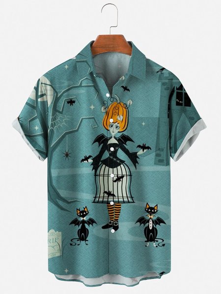 Casual Shirts & Tops, Blue, Men's Floral shirt