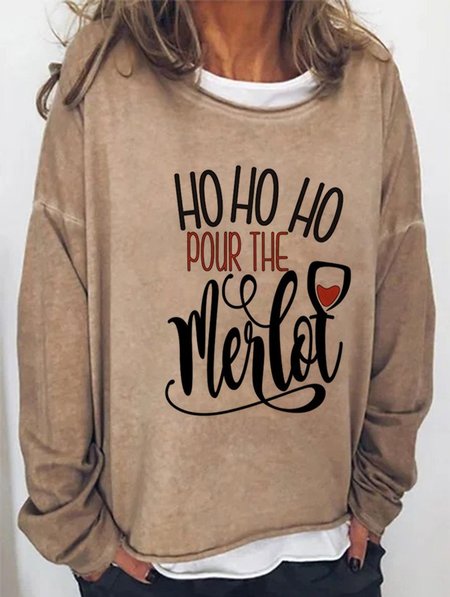 Hohoho pour the Merlot women Round neck sweater, Light brown, Hoodies&Sweatshirts
Hohoho pour the Merlot women Round neck sweater, Light brown, Hoodies&Sweatshirts