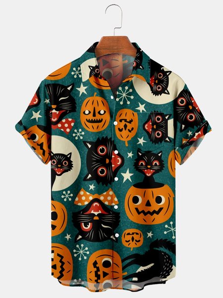 Casual Cat Shirts & Tops, Green, Shirts & Blouse