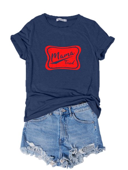 Mama Tried T-shirt, Dark blue, T-shirts