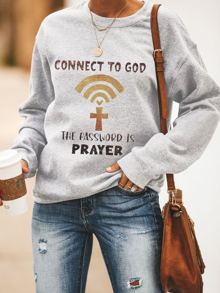 Connect With God, The Password Is Prayer Ladies Pullover Sweater, Light gray, Hoodies&Sweatshirts
Connect With God, The Password Is Prayer Ladies Pullover Sweater, Light gray, Hoodies&Sweatshirts