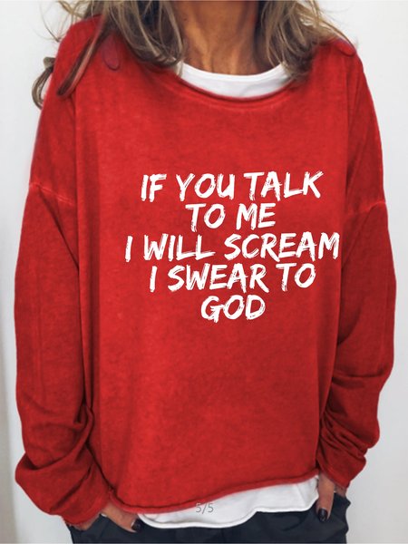 It You Talk To Me I Will Scream I Swear To God Ladies Crew Neck Pullover, Red, Hoodies&Sweatshirts
It You Talk To Me I Will Scream I Swear To God Ladies Crew Neck Pullover, Red, Hoodies&Sweatshirts