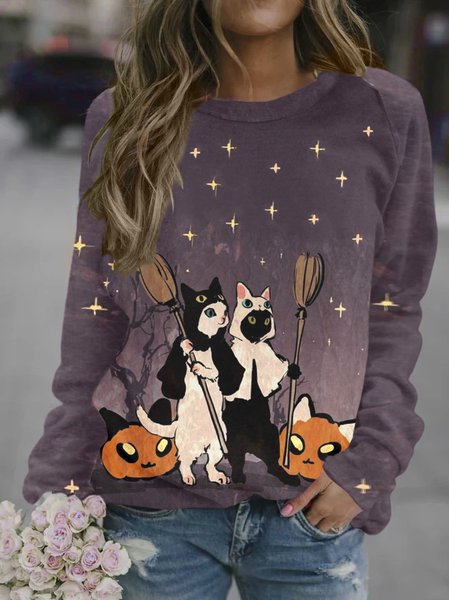 Funny Halloween Cat Women’s Shift Long Sleeve Crew Neck Casual Sweatshirt, As picture, Hoodies&Sweatshirts
Funny Halloween Cat Women’s Shift Long Sleeve Crew Neck Casual Sweatshirt, As picture, Hoodies&Sweatshirts