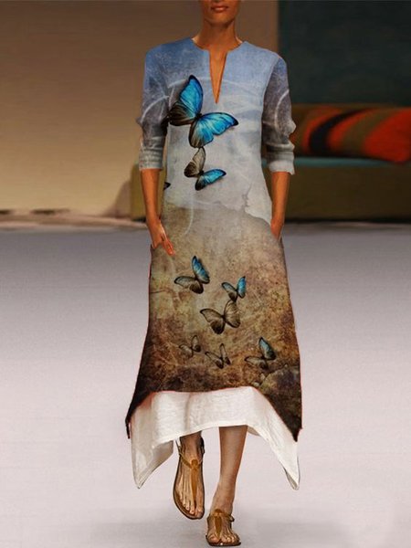 Maniche Lunghe Scollo a V modellato Stampa Mosaico Abito, Multicolore, Midi Dresses
Maniche Lunghe Scollo a V modellato Stampa Mosaico Abito, Multicolore, Midi Dresses