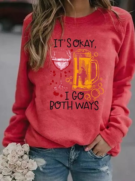 It's Okay I Go Both Ways Woemn‘s Casual Shift Long Sleeve Sweatshirt, Red, Hoodies&Sweatshirts
It's Okay I Go Both Ways Woemn‘s Casual Shift Long Sleeve Sweatshirt, Red, Hoodies&Sweatshirts