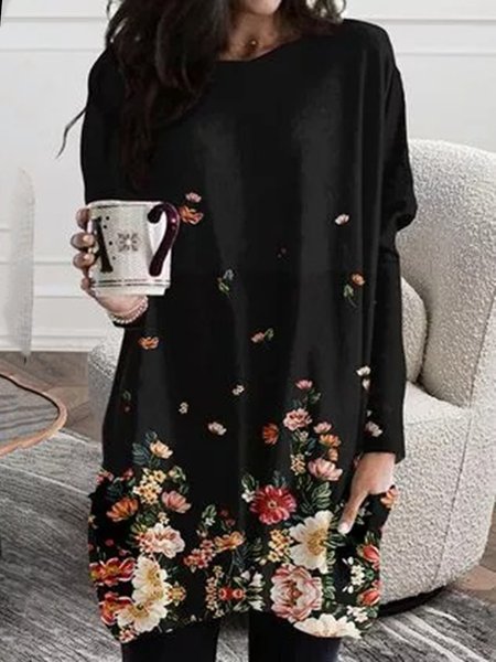 Black Floral Printed Casual Long Sleeve Pockets Shift Shirts & Tops, Blouses & Shirts 
Black Floral Printed Casual Long Sleeve Pockets Shift Shirts & Tops, Blouses & Shirts