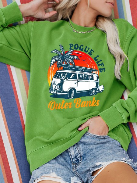 Pogue Life Outer Banks Sweatshirt, Green, Hoodies&Sweatshirts