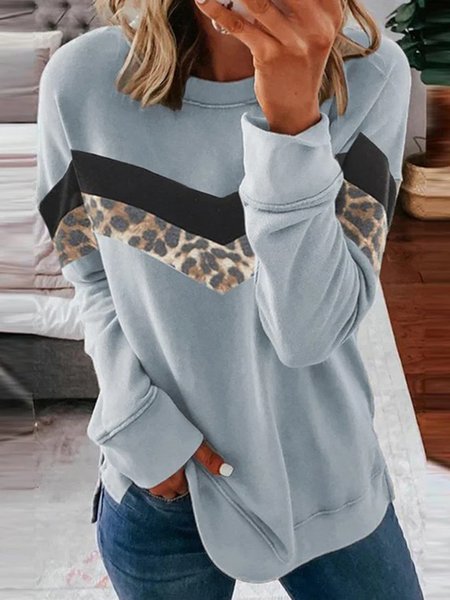 Blue Leopard Printed Casual Round Neck Shift Sweatershirt Shirts & Tops, Hoodies & Sweatshirts
Blue Leopard Printed Casual Round Neck Shift Sweatershirt Shirts & Tops, Hoodies & Sweatshirts