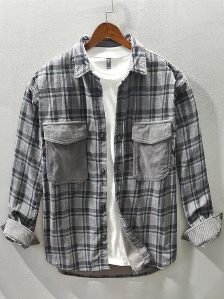 Pockets Shirts & Tops, Deep gray, Men's Floral shirt