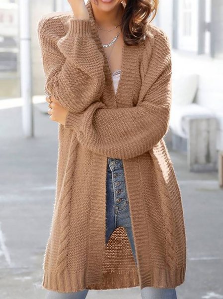 Holiday Casual Long Sleeve Solid Color Sweater Outerwear, Brown, Outerwear
Holiday Casual Long Sleeve Solid Color Sweater Outerwear, Brown, Outerwear