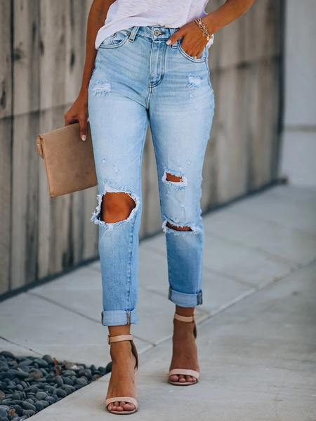 Simple Pants, Blue, Pants