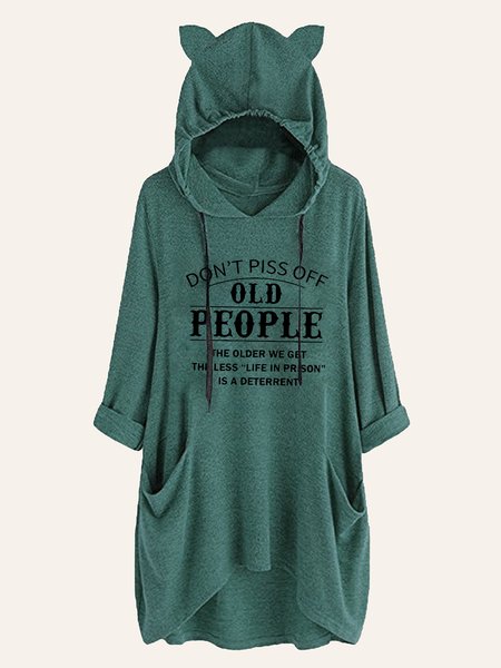 Don‘t Diss Old People Women hoodies, Green, Hoodies&Sweatshirts
