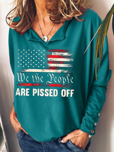 WE The People Pissed Off Casual Sweatshirt, Green, Hoodies&Sweatshirts