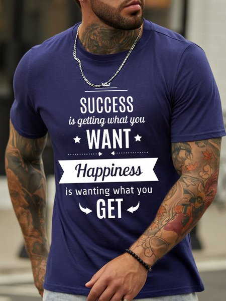 success is getting what you want, happiness is wanting what you get Casual Shirts & Tops, Dark blue, T-shirts
success is getting what you want, happiness is wanting what you get Casual Shirts & Tops, Dark blue, T-shirts