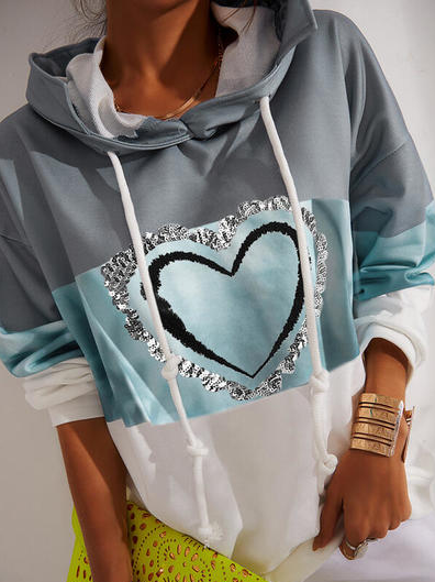 Geometric Long Sleeve Hoodie Cotton-Blend Sweatshirt, Blue, Hoodies & Sweatshirts
Geometric Long Sleeve Hoodie Cotton-Blend Sweatshirt, Blue, Hoodies & Sweatshirts