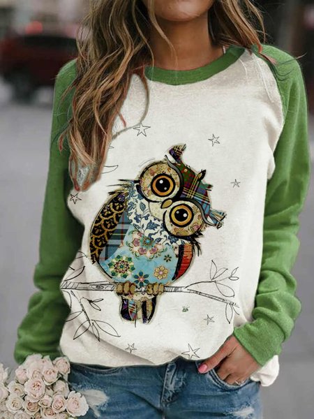 Casual Long Sleeve Round Neck Plus Size Printed Tops Sweatshirts, Green, Hoodies & Sweatshirts
Casual Long Sleeve Round Neck Plus Size Printed Tops Sweatshirts, Green, Hoodies & Sweatshirts