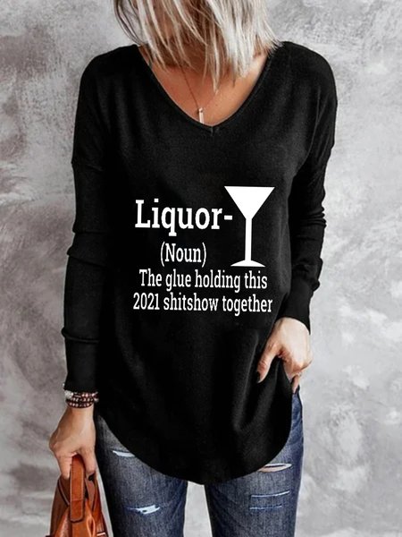 Casual Long Sleeve V Neck Plus Size Printed Tops T-shirts, Black, Hoodies & Sweatshirts
Casual Long Sleeve V Neck Plus Size Printed Tops T-shirts, Black, Hoodies & Sweatshirts