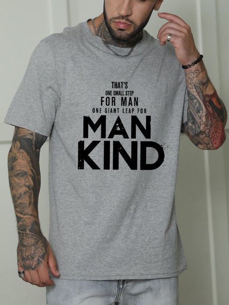 One Small Step For Man One Giant Leap For Mankind Shirts & Tops, Gray, T-shirts
One Small Step For Man One Giant Leap For Mankind Shirts & Tops, Gray, T-shirts