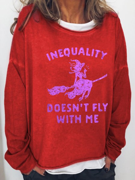 Inequality Doesn't Fly With Me Round Neck Cotton-Blend Sweatshirt, Red, Hoodies&Sweatshirts
Inequality Doesn't Fly With Me Round Neck Cotton-Blend Sweatshirt, Red, Hoodies&Sweatshirts
